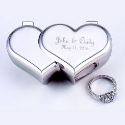 Double Heart Jewelry Box